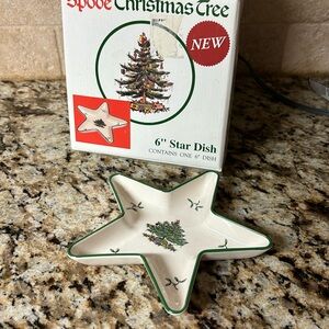 Spode Christmas Tree Star Dish